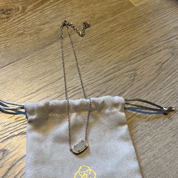 Kendra Scott Elisa necklace iridescent drusy - Picture 5 of 5